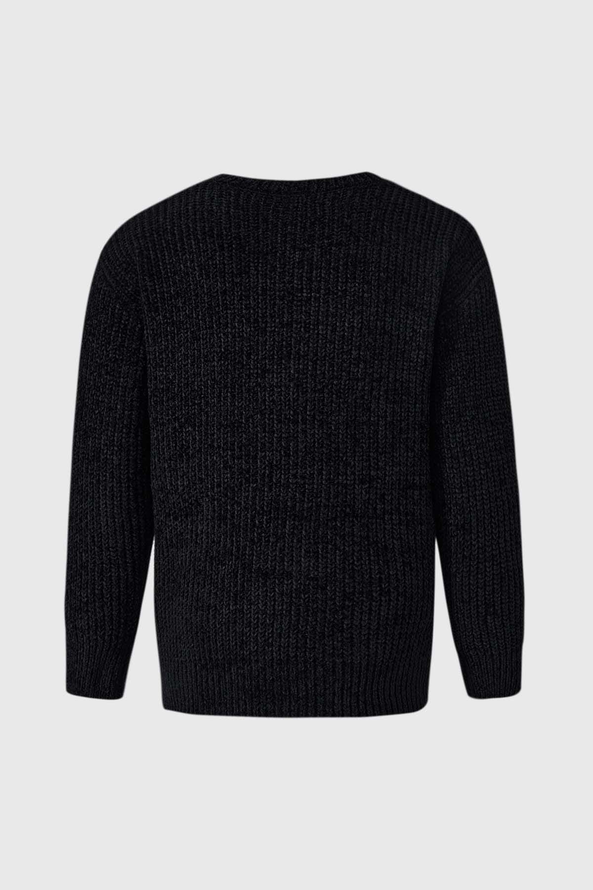 Sweater Niña Chenille Negro