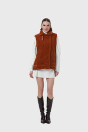 Polar Mujer Corderito Hebilla Camel