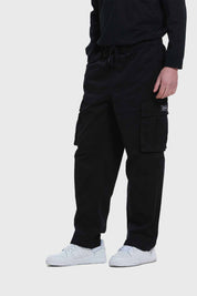 Pantalón Hombre Cargo Recto Negro