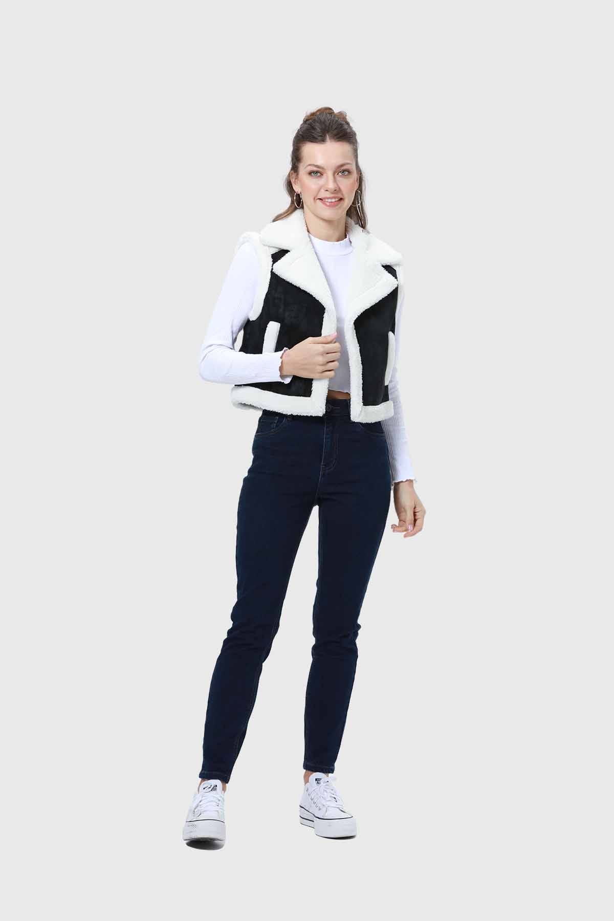 CHAQUETA MUJER AVIADOR NEGRO I