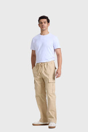 Pantalón Hombre Cargo Beige