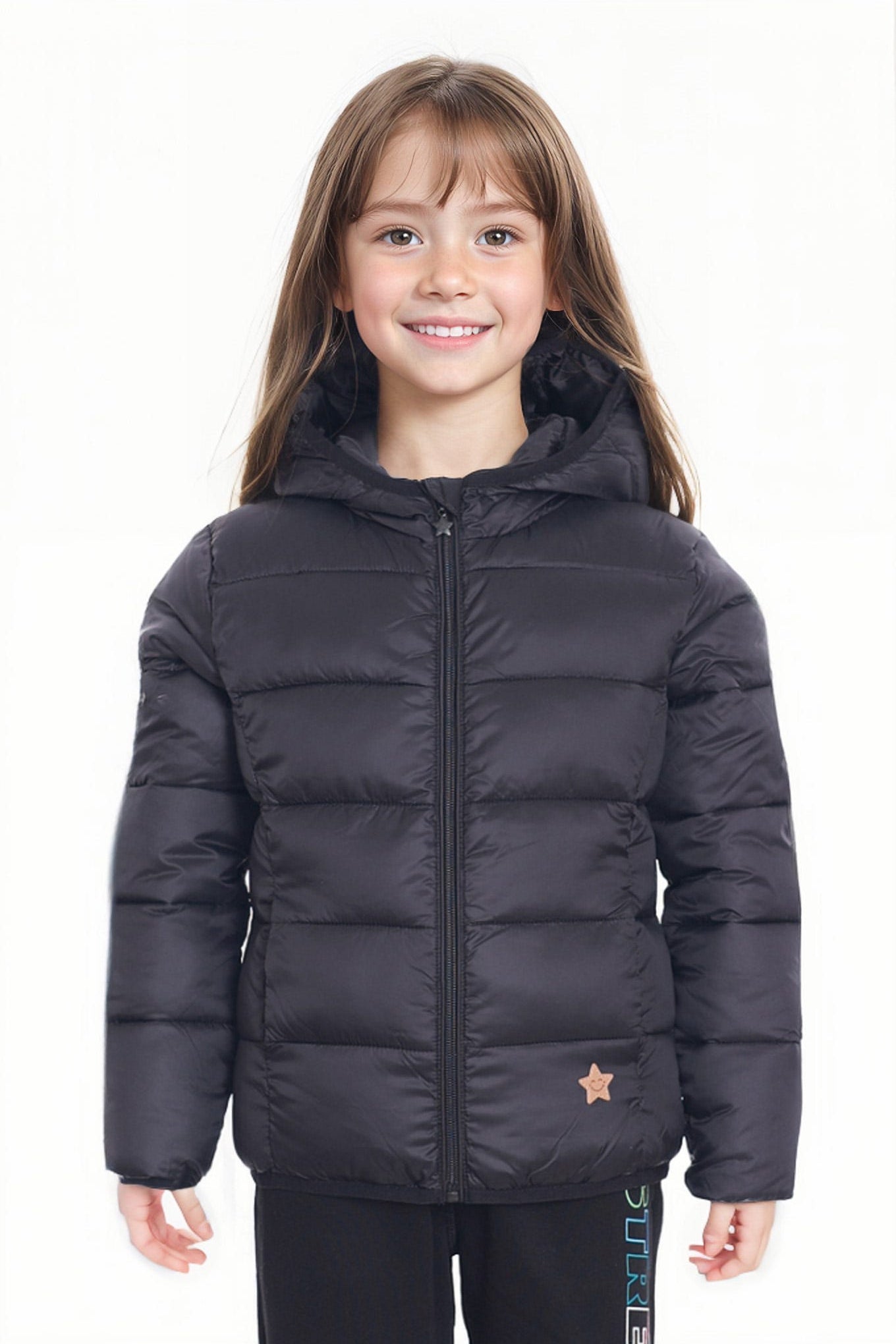 Parka Niña Clásica Negro