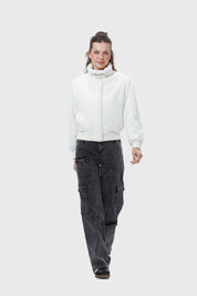 Chaqueta Mujer Peludo Crudo