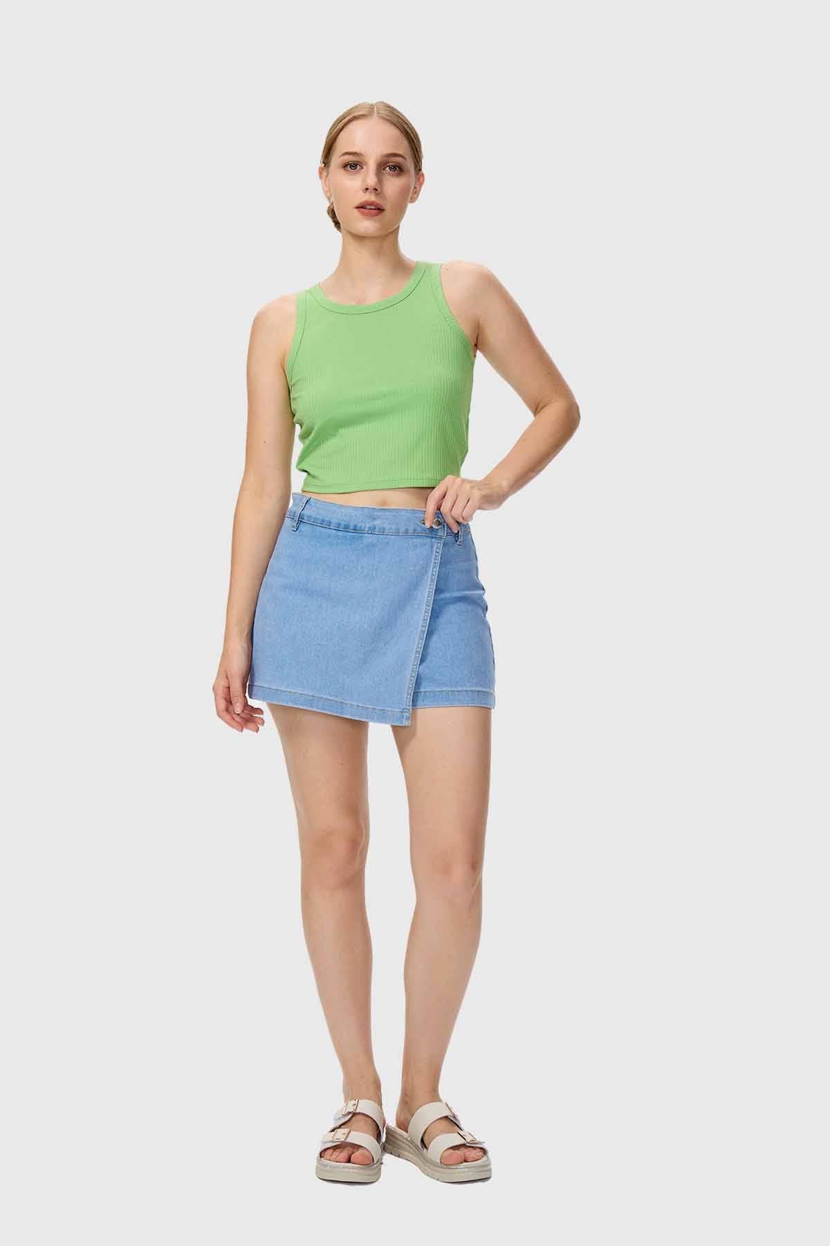 Polera Mujer Sudadera Verde Menta