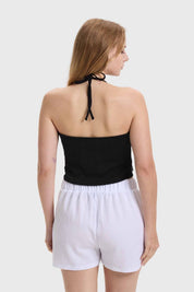 Polera Mujer Tiras Cuello Negro