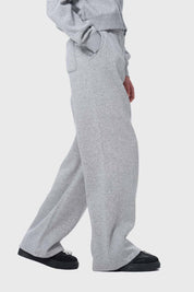 Pantalón Buzo Niña Pierna Ancha Gris