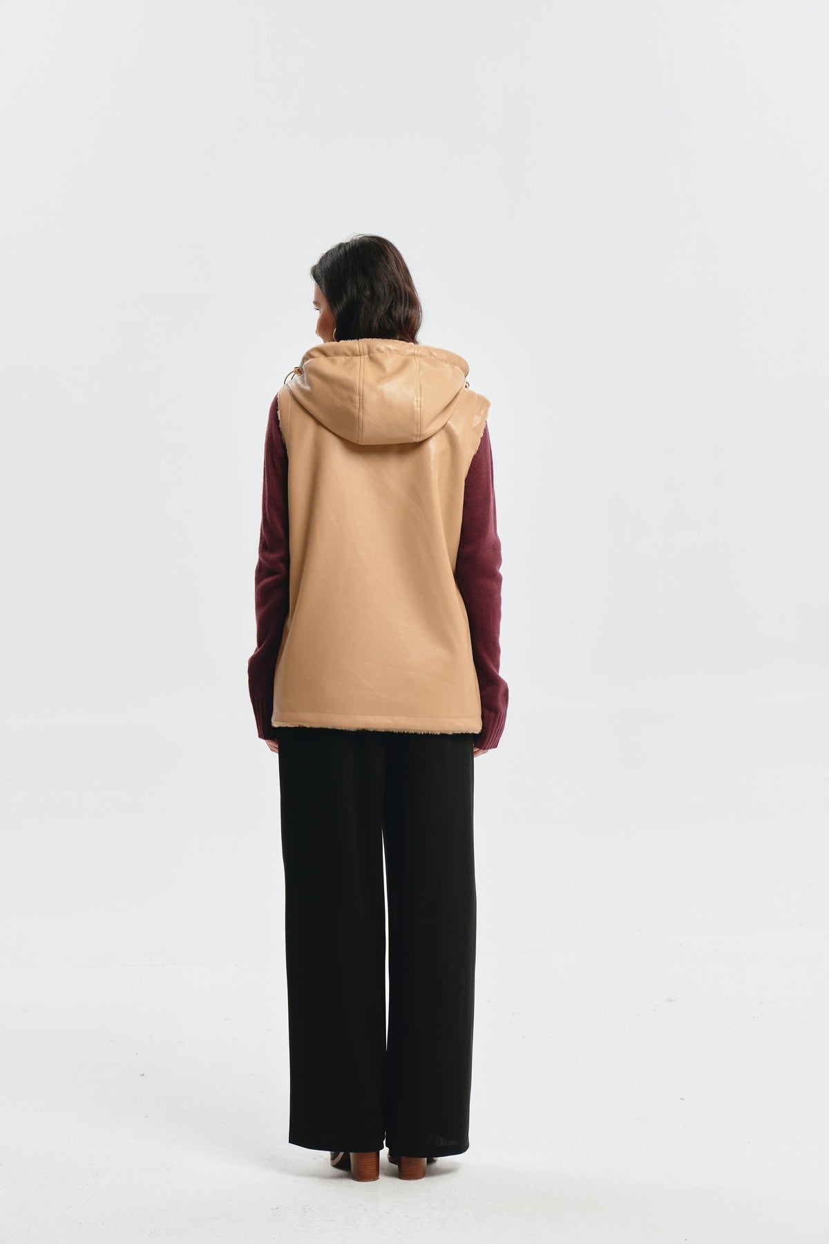 Chaqueta Mujer Slim Reversible Beige