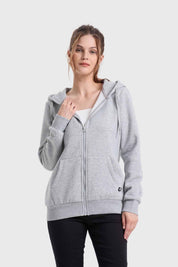 Polerón Mujer Hoodie Gris