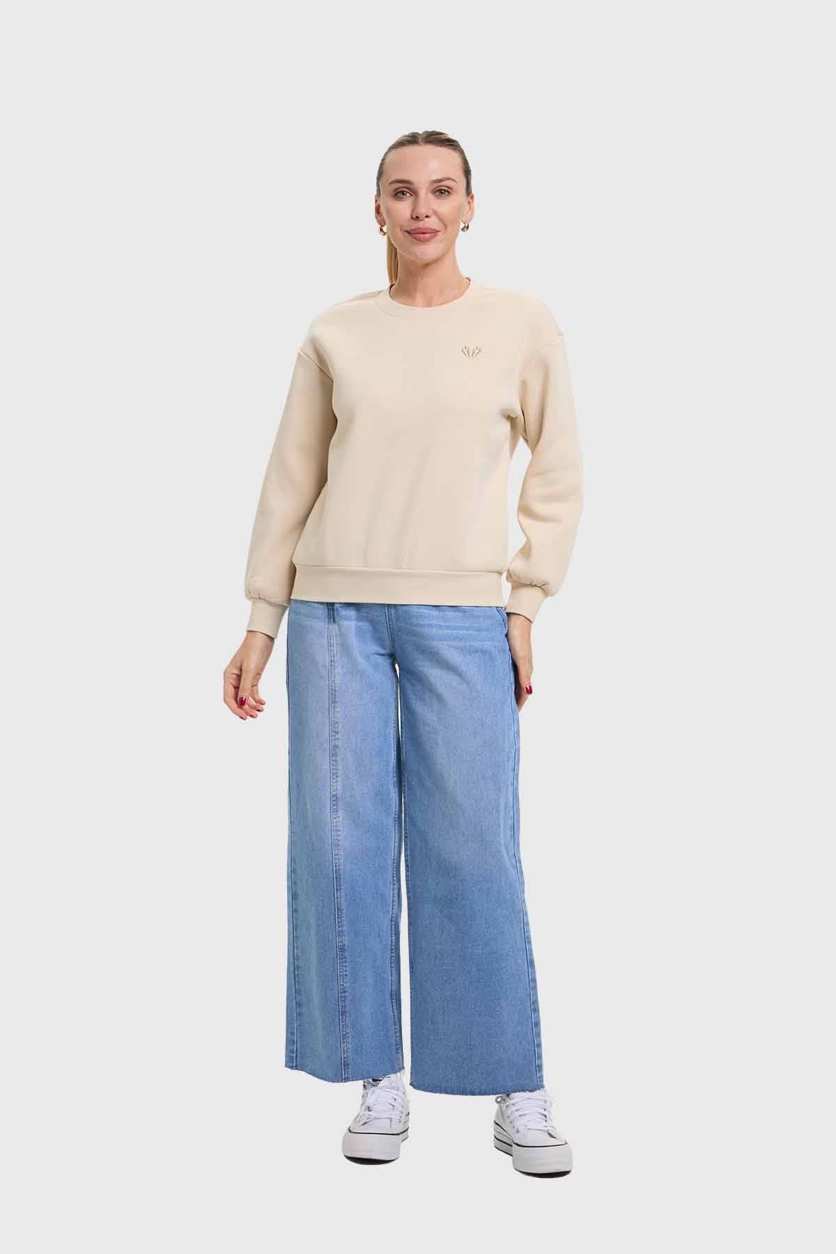 Polerón Mujer Beige