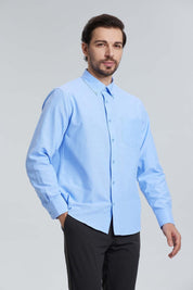 Camisa Oxford Celeste