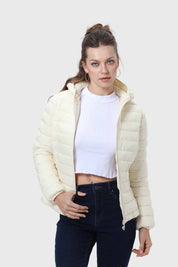 Parka Mujer Corta Plummy Crudo