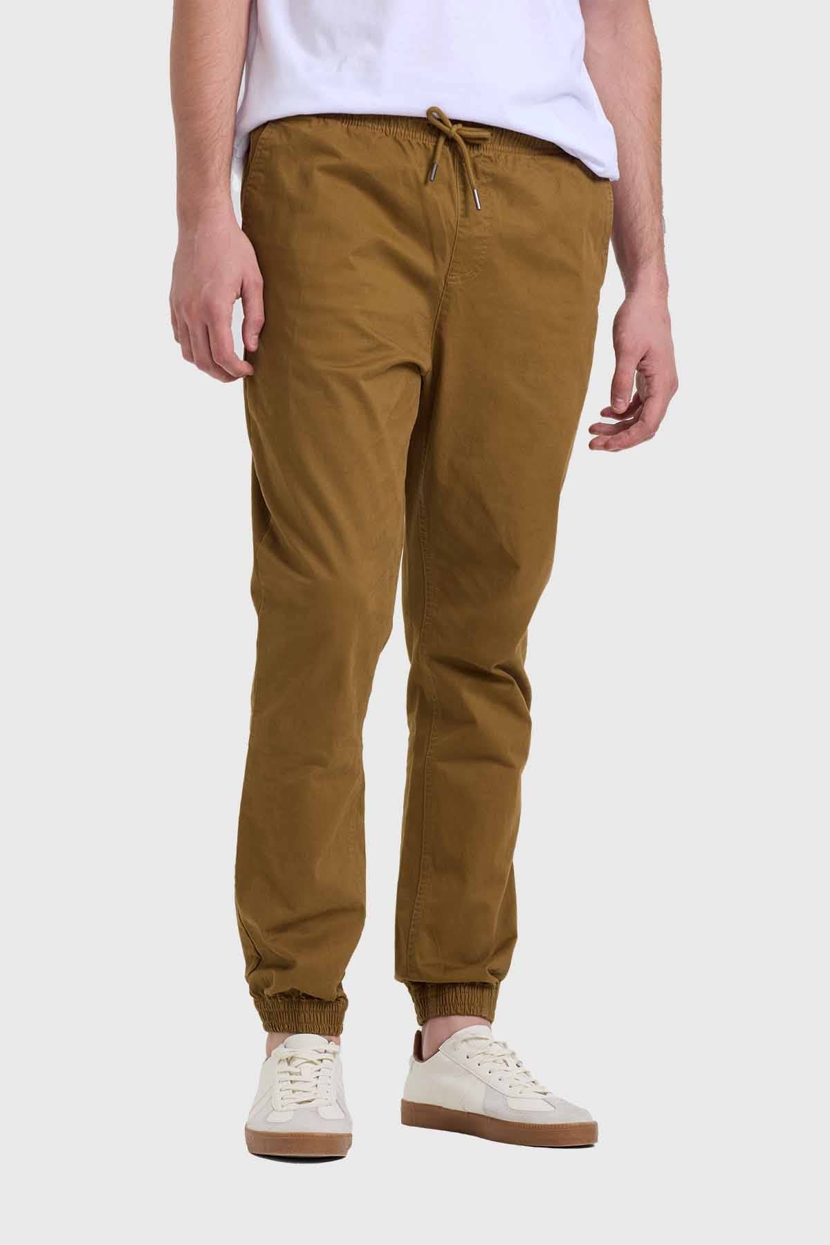Pantalón Hombre Jogger Básico Beige