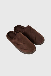 Pantufla Hombre Básica Café