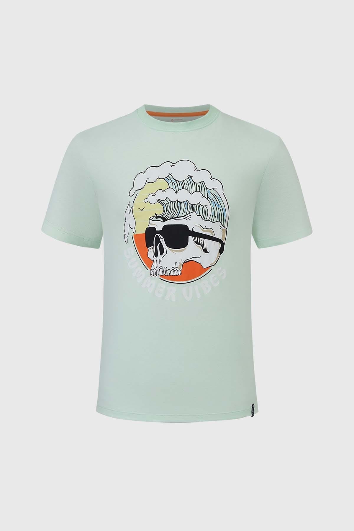 Polera Niño Básica Turquesa