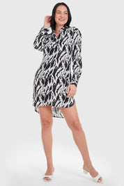 Blusa Camisera Long Fit Crudo