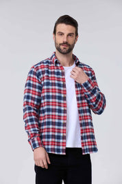 Camisa Hombre Franela Básica Rojo