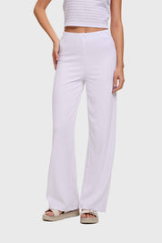 Pantalón Mujer Textura Blanco