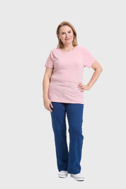 Polera Mujer Calada Palo Rosa