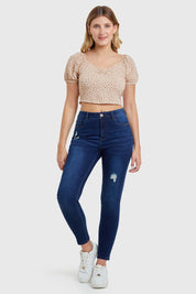 Blusa Recogido Escote Nude