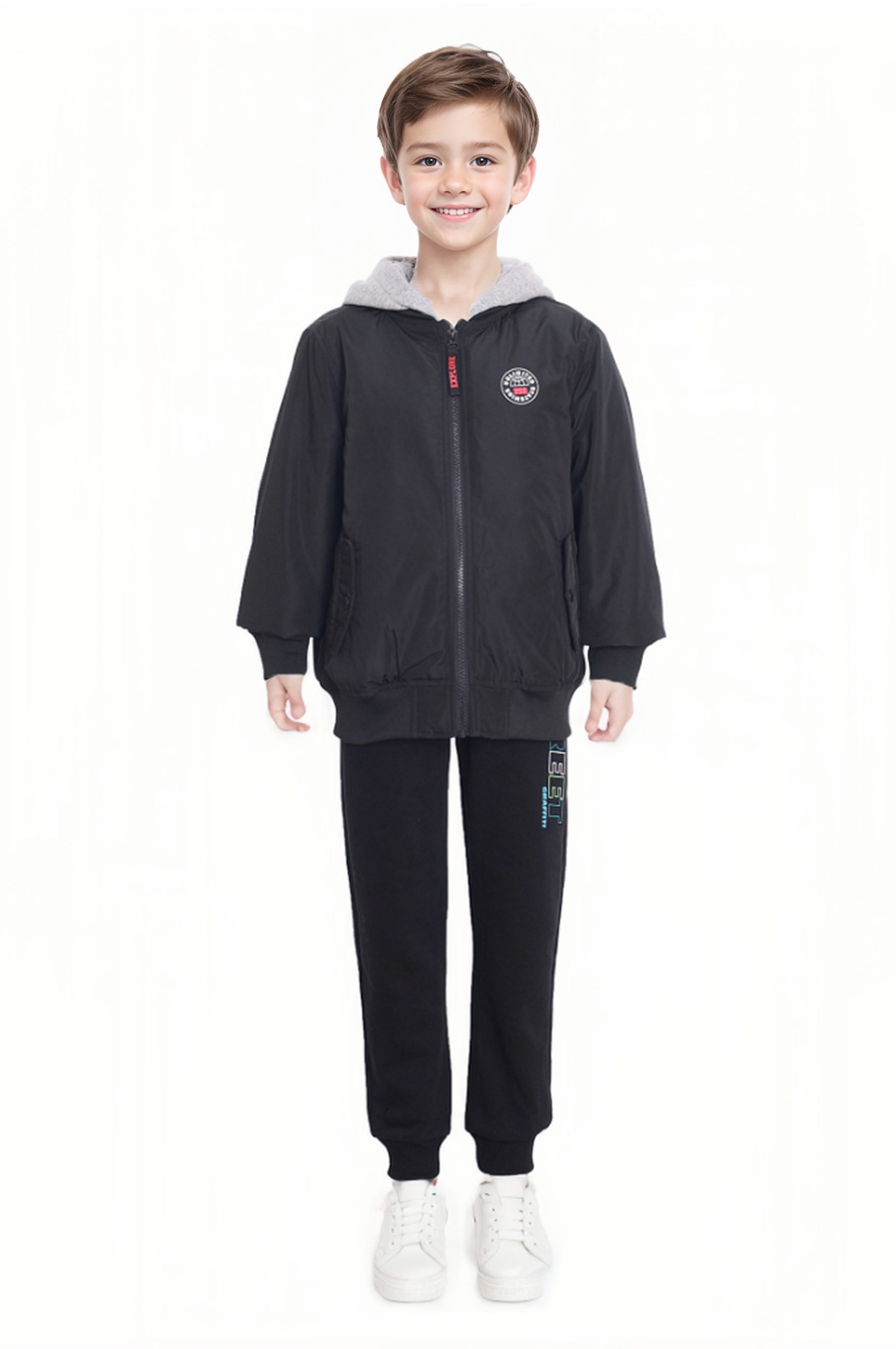 CHAQUETA NIÑO BOMBER NEGRO