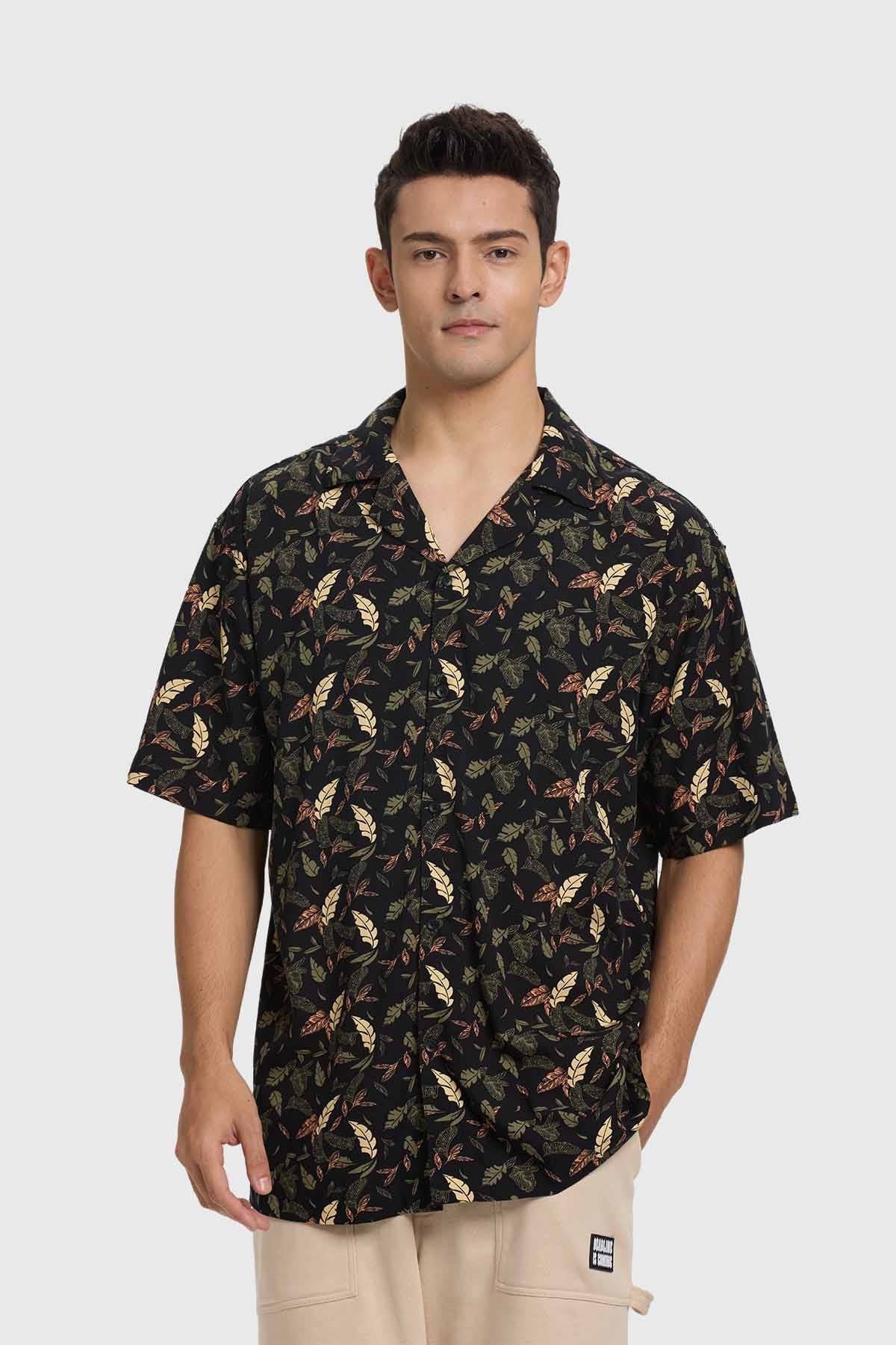 Camisa Hombre Guayabera Negro
