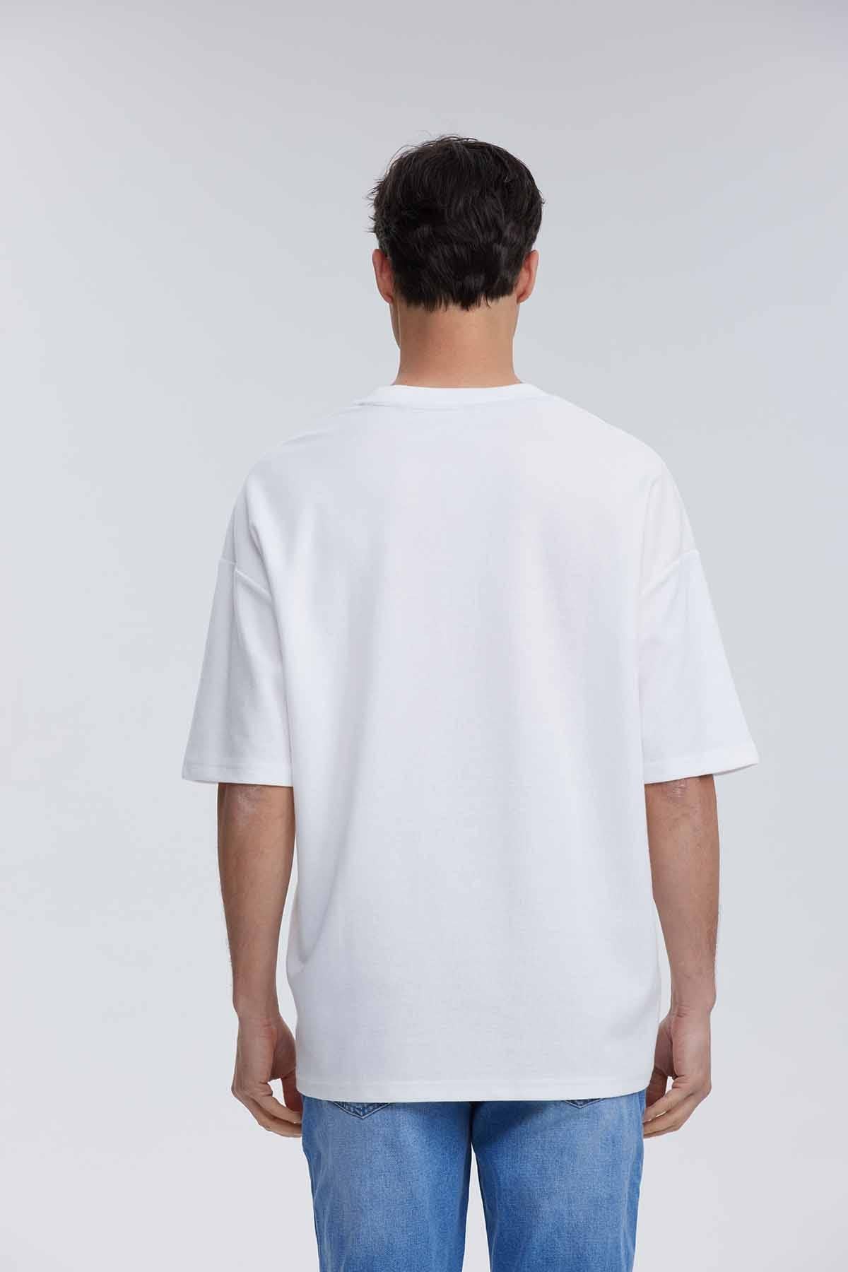 POLERA HOMBRE PRINT BLANCO I