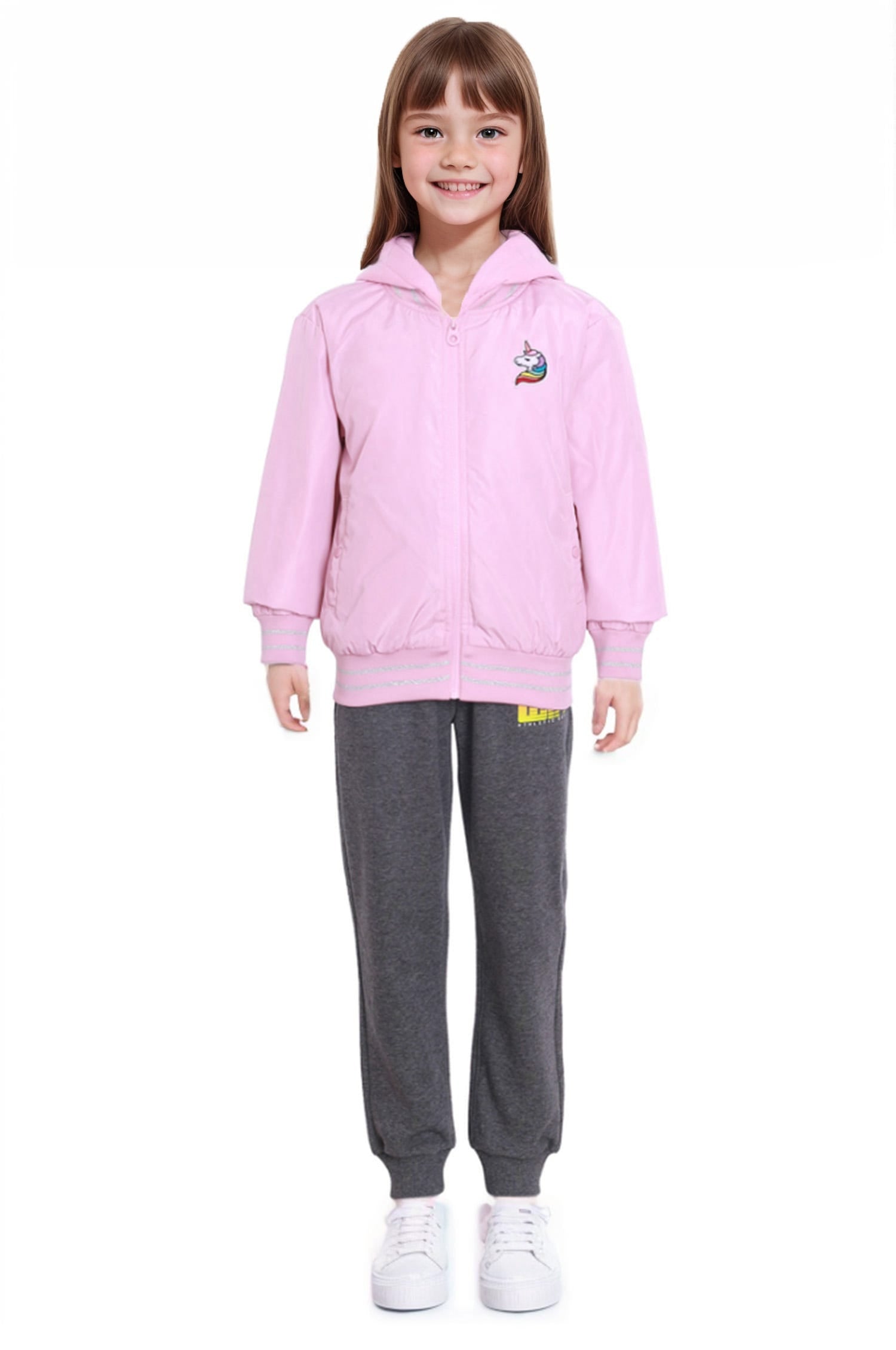 Chaqueta Niña Bomber Palo Rosa