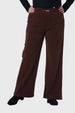 Pantalón Mujer Recto Café