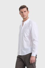 Camisa Hombre Repelente Al Agua Blanco