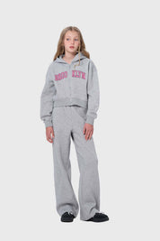 Polerón Niña Print Gris
