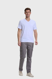 Polera Hombre Casual Básica Blanco