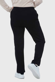Pantalón Buzo Mujer Con Cordón Y Bolsillo Negro