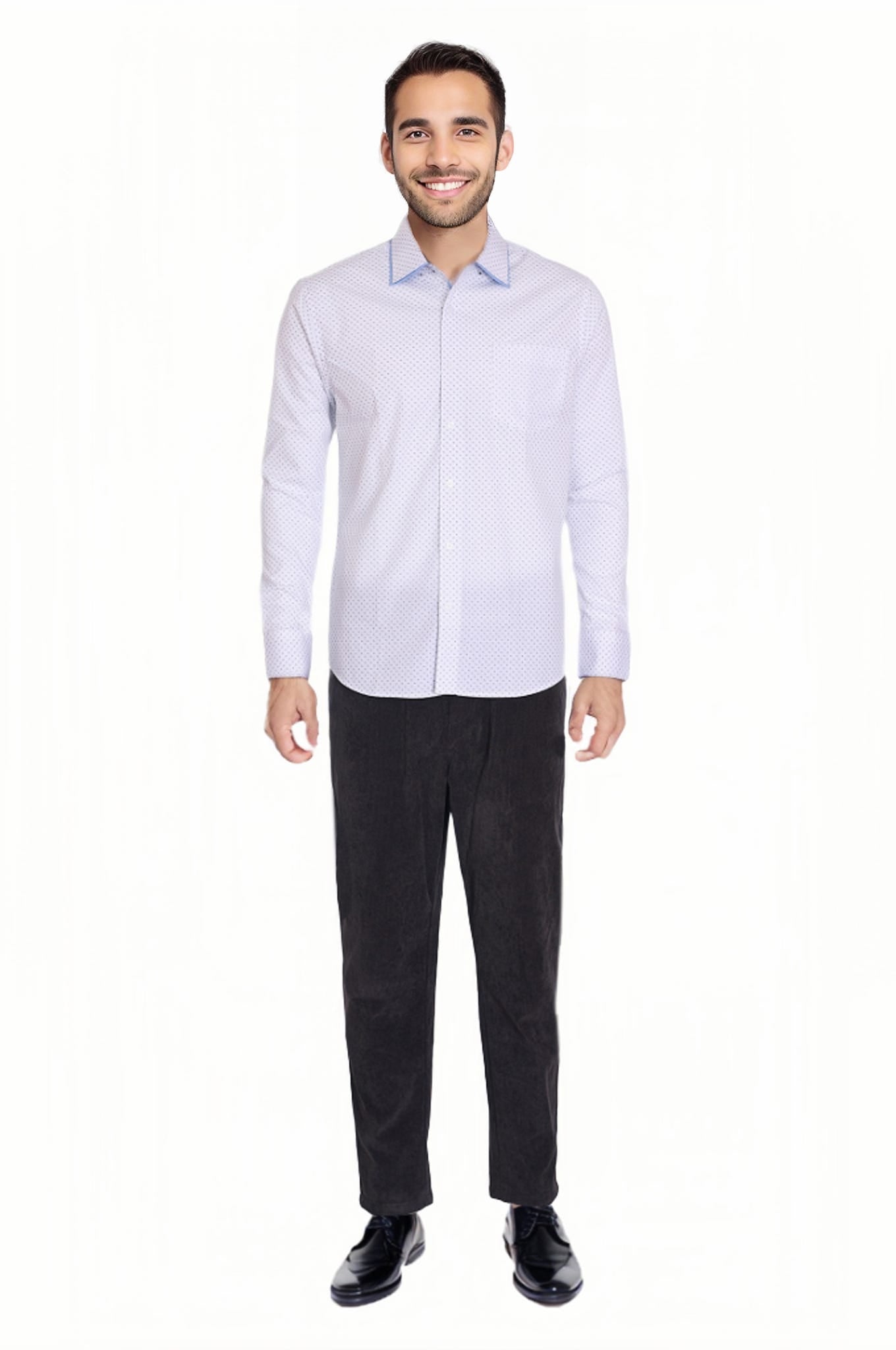 Camisa Hombre Print Blanco
