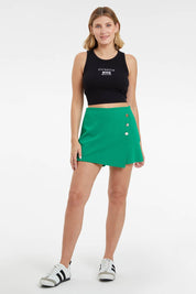 Polera Mujer Top Bordado Negro