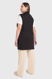 SWEATER MUJER CINTURA CASUAL NEGRO