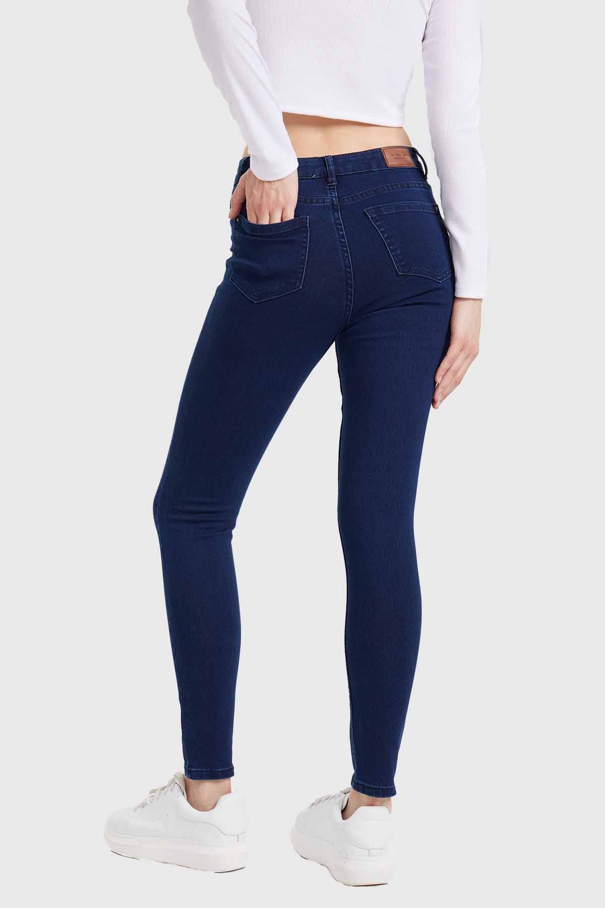 JEANS MUJER SUPER SKINNY EMILIA AZUL MARINO