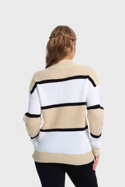 Sweater Mujer Bloques Beigev
