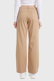 Jeans Mujer Recto Camel