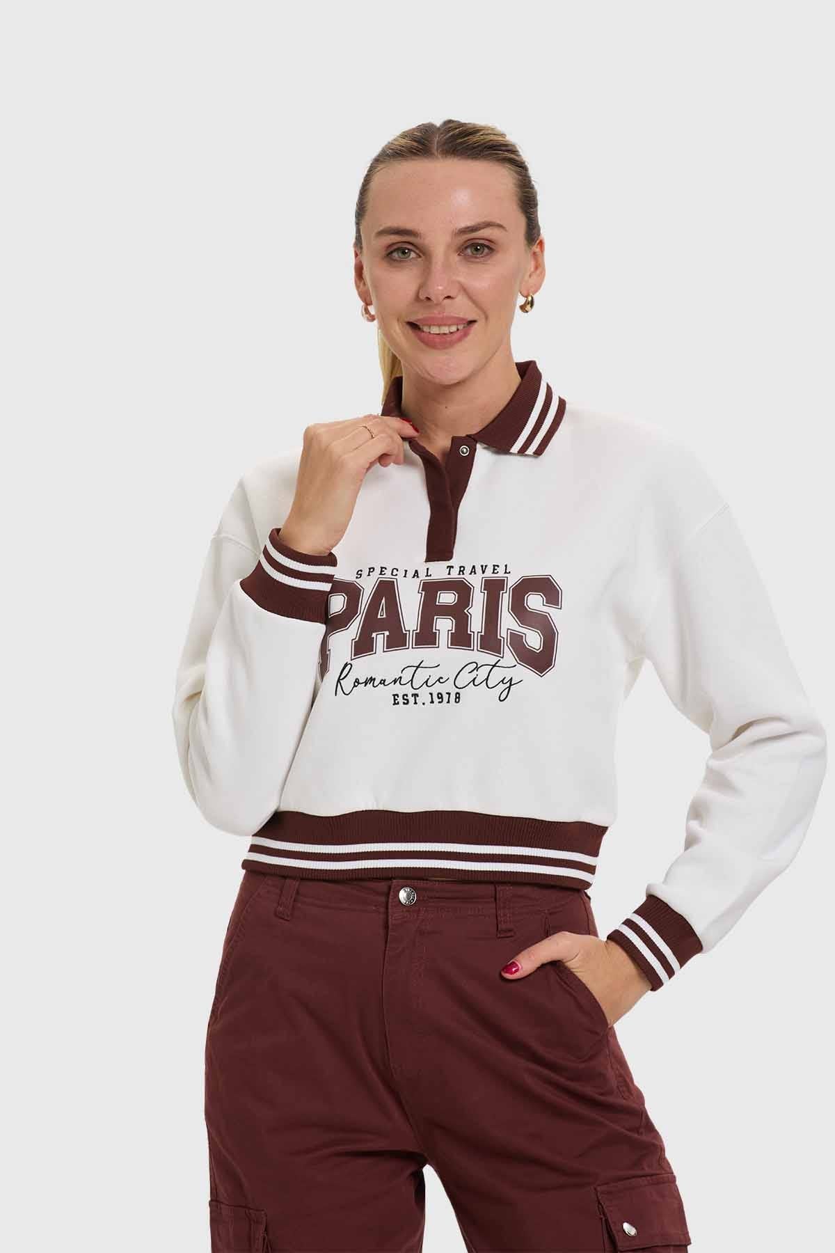 Polerón Mujer Preppy Café