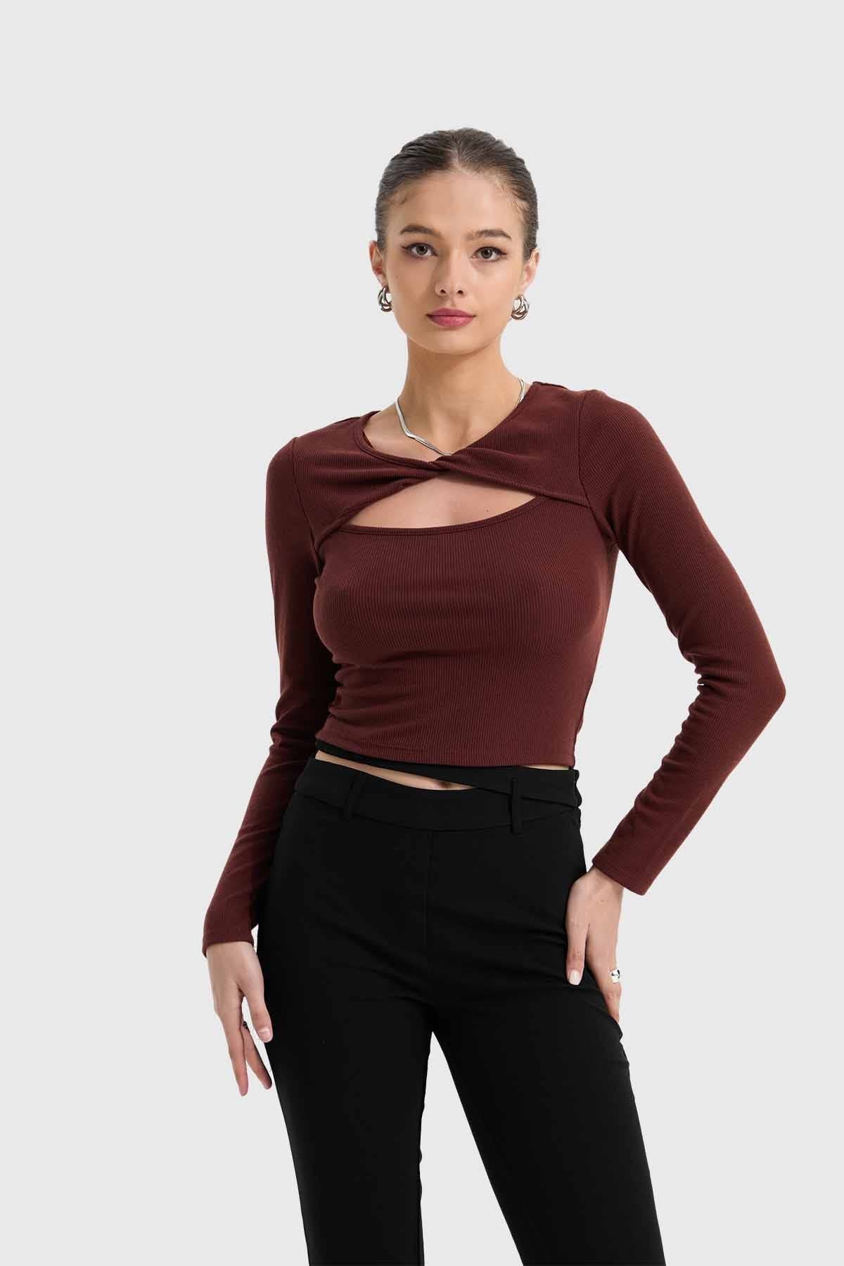 Polera Mujer Café