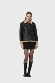 CHAQUETA MUJER BONDED NEGRO I