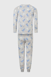 Pijama Niño Fosforescente Gris