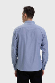 Camisa Hombre Oxford Gris