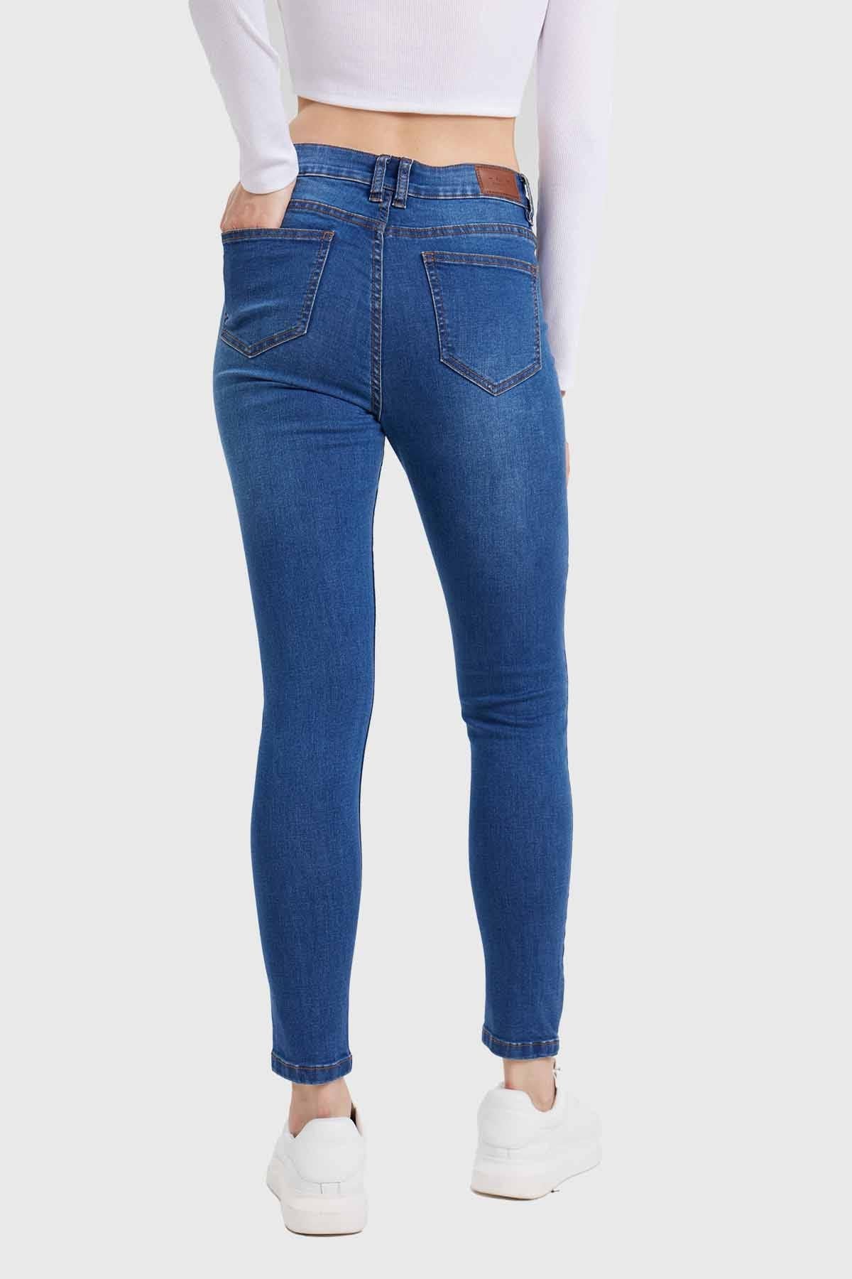 JEANS MUJER SUPER SKINNY ESTELA AZUL