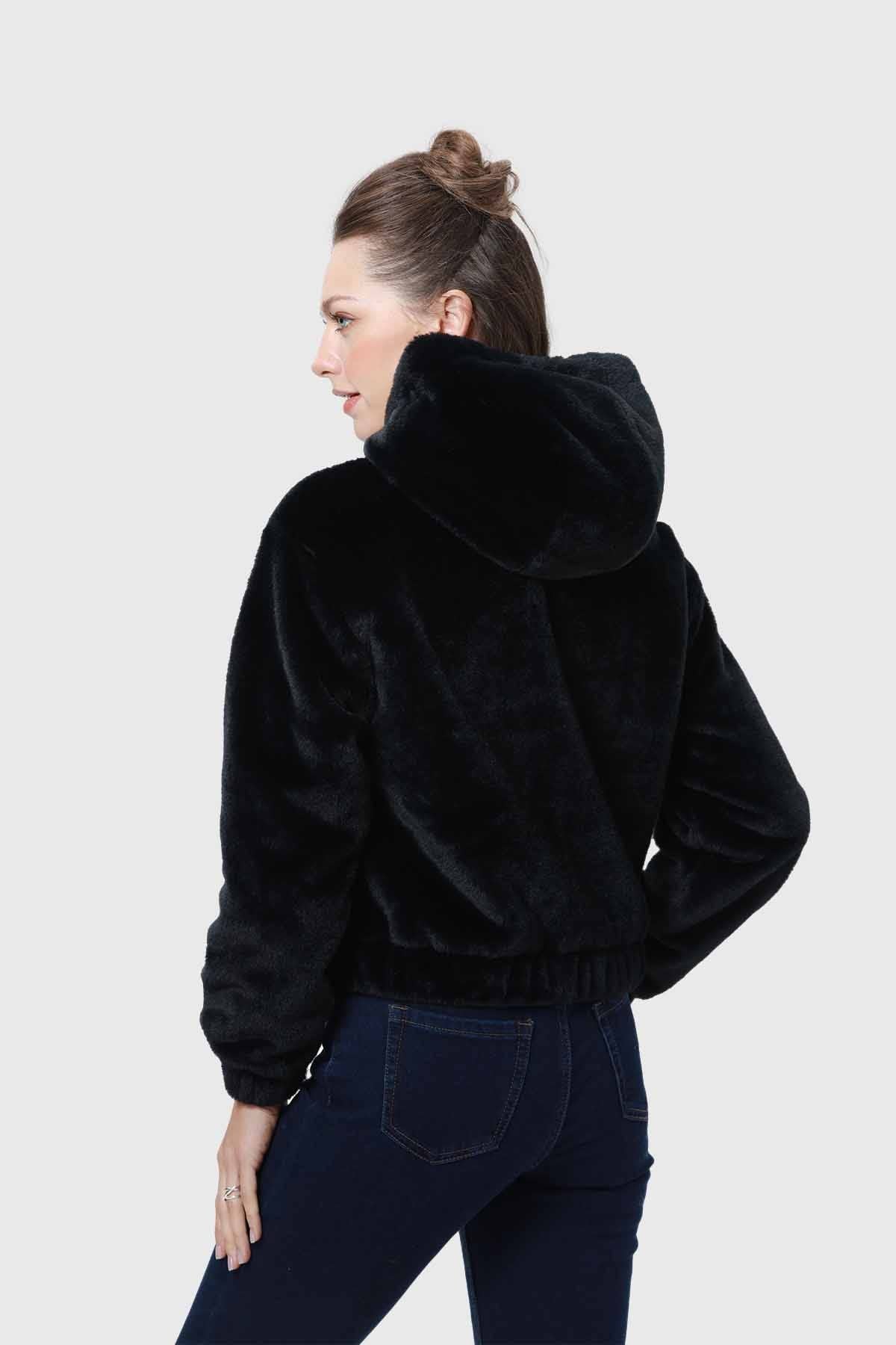 Chaqueta Mujer Polar Negro