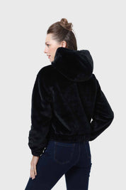 Chaqueta Mujer Polar Negro