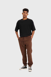 Pantalón Hombre Jogger Twill Chocolate