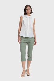 Blusa Mujer Abotonada Crudo