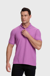 Polera Hombre Piqué Básica Fucsia