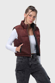 Parka Mujer Reversible Café